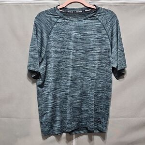 Reebok Men’s Heathered Teal Short-Sleeve Performance Tee